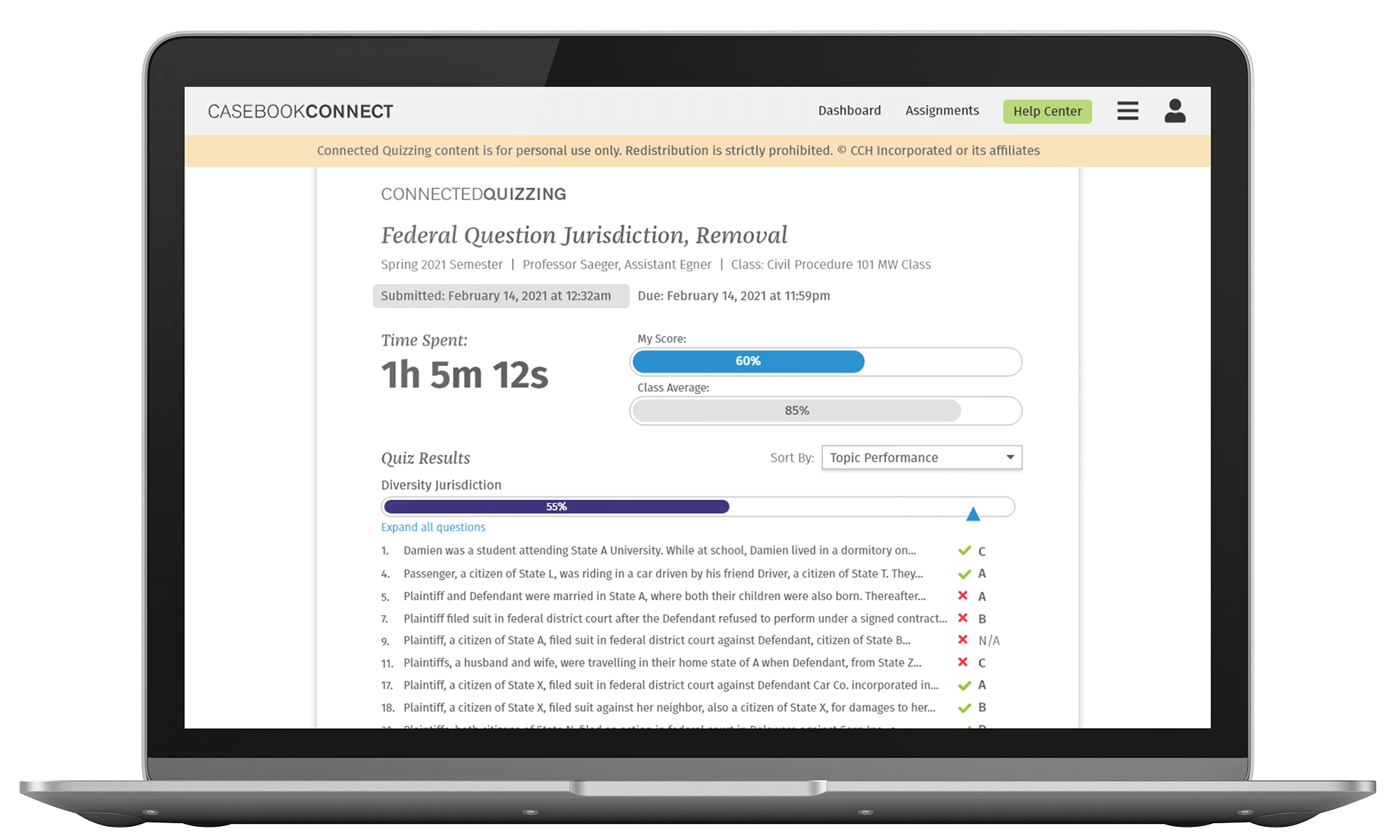 About Connected Quizzing